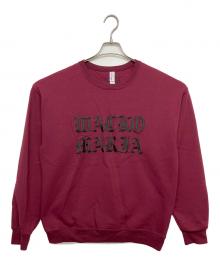 JERZEES×WACKO MARIA（ジャージーズ×ワコマリア）の古着「クルーネックスウェット　22AW ロゴ刺繍」｜ボルドー