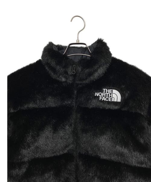 THE NORTH FACE（ザ ノース フェイス）THE NORTH FACE (ザ ノース フェイス) Supreme (シュプリーム) Faux Fur Nuptse Jacket ブラック サイズ:Sの古着・服飾アイテム