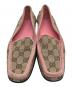 GUCCI (グッチ) 121899 ドライビングシューズ ベージュ×ピンク サイズ:36：10000円