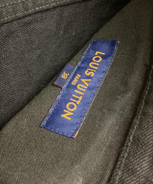 LOUIS VUITTON（ルイ ヴィトン）LOUIS VUITTON (ルイ ヴィトン) HID80WDK0　レギュラー コットン ストレート デニムパンツ ブラック サイズ:38の古着・服飾アイテム