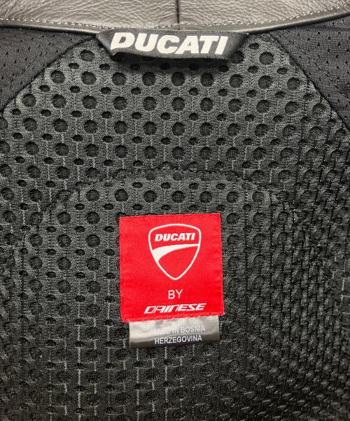 DUCATI（ドゥカティ）DUCATI (ドゥカティ) レザージャケット ブラック×レッド サイズ:Lの古着・服飾アイテム