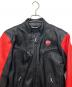 DUCATI (ドゥカティ) レザージャケット ブラック×レッド サイズ:L：20000円