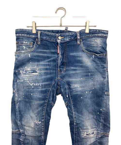 DSQUARED2（ディースクエアード）DSQUARED2 (ディースクエアード) S74LB0970　デニムパンツ ネイビー サイズ:52の古着・服飾アイテム