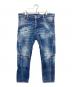 DSQUARED2（ディースクエアード）の古着「S74LB0970　デニムパンツ」｜ネイビー