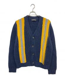 DSQUARED2（ディースクエアード）の古着「S71HA1112S17829　ニットカーディガン」｜ネイビー×イエロー