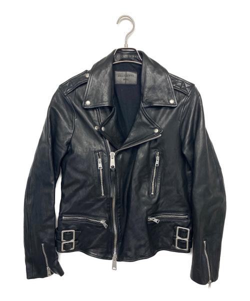 ALL SAINTS（オールセインツ）ALL SAINTS (オールセインツ) ダブルライダースジャケット ブラック サイズ:Sの古着・服飾アイテム