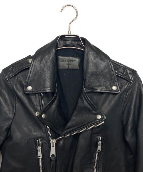 ALL SAINTS（オールセインツ）ALL SAINTS (オールセインツ) ダブルライダースジャケット ブラック サイズ:Sの古着・服飾アイテム
