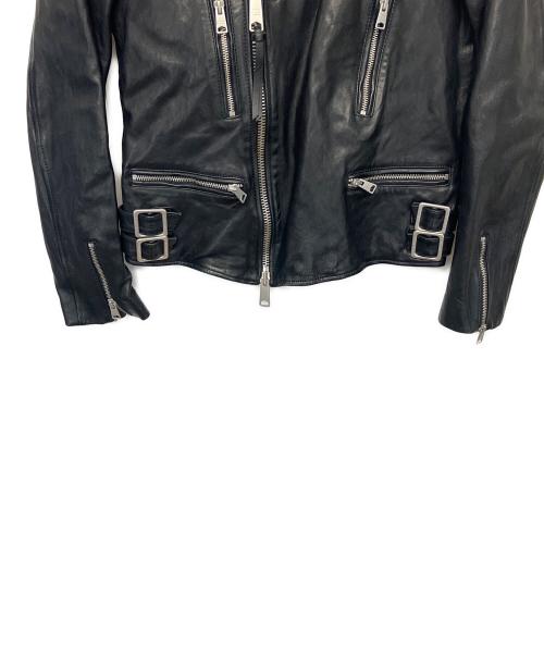 ALL SAINTS（オールセインツ）ALL SAINTS (オールセインツ) ダブルライダースジャケット ブラック サイズ:Sの古着・服飾アイテム