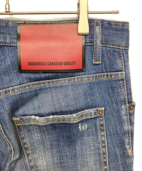 DSQUARED2（ディースクエアード）DSQUARED2 (ディースクエアード) S74LB0715　デニムパンツ ネイビー サイズ:42の古着・服飾アイテム