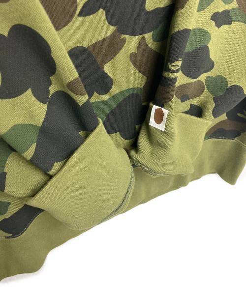 A BATHING APE（アベイシングエイプ）A BATHING APE (アベイシングエイプ) 001SWM301009M　スウェット グリーン サイズ:Mの古着・服飾アイテム