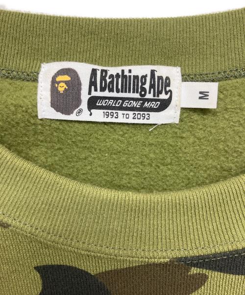 A BATHING APE（アベイシングエイプ）A BATHING APE (アベイシングエイプ) 001SWM301009M　スウェット グリーン サイズ:Mの古着・服飾アイテム