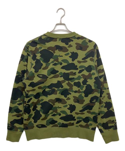 A BATHING APE（アベイシングエイプ）A BATHING APE (アベイシングエイプ) 001SWM301009M　スウェット グリーン サイズ:Mの古着・服飾アイテム