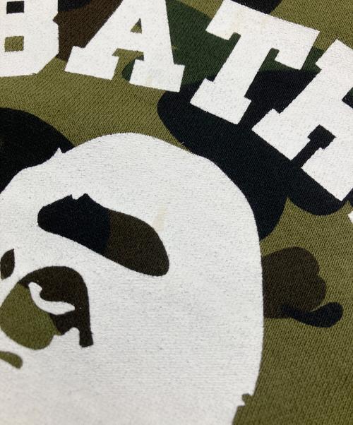 A BATHING APE（アベイシングエイプ）A BATHING APE (アベイシングエイプ) 001SWM301009M　スウェット グリーン サイズ:Mの古着・服飾アイテム
