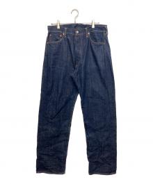 EVISU（エヴィス）の古着「2001　ビッグ音ペイントデニムパンツ」｜インディゴ