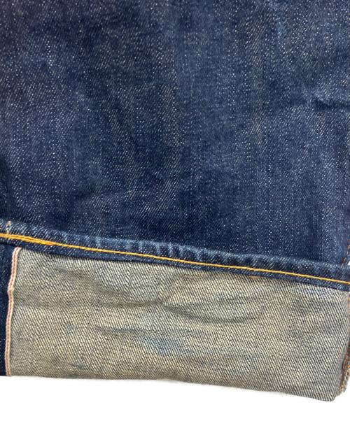 EVISU（エヴィス）EVISU (エヴィス) 2001　ビッグ音ペイントデニムパンツ インディゴ サイズ:86cm (W34)の古着・服飾アイテム