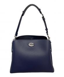 COACH（コーチ）の古着「ウィロウ ハンドバッグ」｜ネイビー