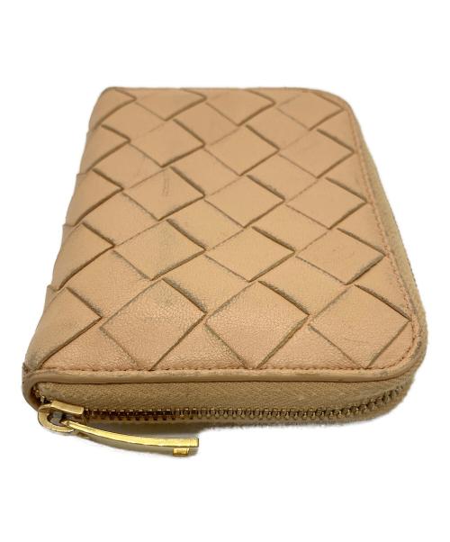 BOTTEGA VENETA（ボッテガベネタ）BOTTEGA VENETA (ボッテガベネタ) コンパクトウォレット ベージュの古着・服飾アイテム