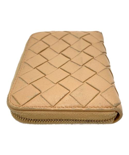 BOTTEGA VENETA（ボッテガベネタ）BOTTEGA VENETA (ボッテガベネタ) コンパクトウォレット ベージュの古着・服飾アイテム