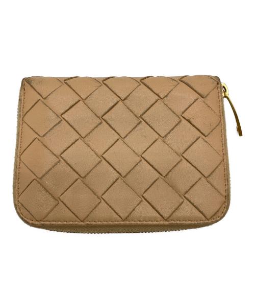 BOTTEGA VENETA（ボッテガベネタ）BOTTEGA VENETA (ボッテガベネタ) コンパクトウォレット ベージュの古着・服飾アイテム