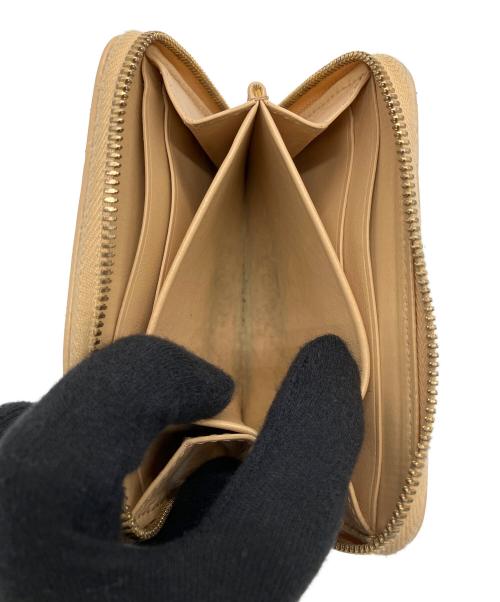 BOTTEGA VENETA（ボッテガベネタ）BOTTEGA VENETA (ボッテガベネタ) コンパクトウォレット ベージュの古着・服飾アイテム
