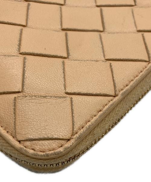 BOTTEGA VENETA（ボッテガベネタ）BOTTEGA VENETA (ボッテガベネタ) コンパクトウォレット ベージュの古着・服飾アイテム