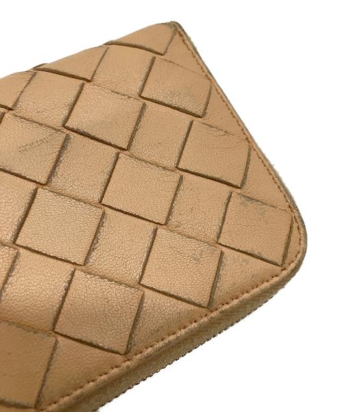BOTTEGA VENETA（ボッテガベネタ）BOTTEGA VENETA (ボッテガベネタ) コンパクトウォレット ベージュの古着・服飾アイテム