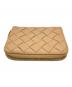 中古・古着 BOTTEGA VENETA (ボッテガベネタ) コンパクトウォレット ベージュ：15000円