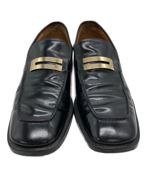 GUCCI（グッチ）GUCCI (グッチ) 110 1420　ローファー ブラック サイズ:26.5cmの古着・服飾アイテム