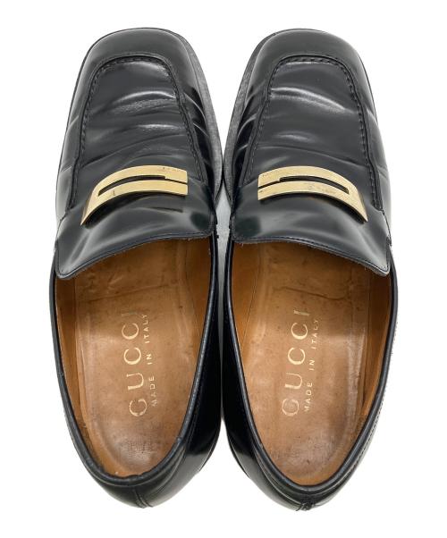 GUCCI（グッチ）GUCCI (グッチ) 110 1420　ローファー ブラック サイズ:26.5cmの古着・服飾アイテム