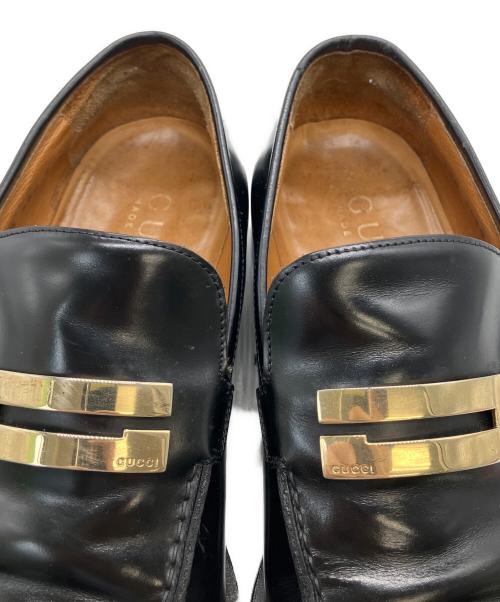 GUCCI（グッチ）GUCCI (グッチ) 110 1420　ローファー ブラック サイズ:26.5cmの古着・服飾アイテム