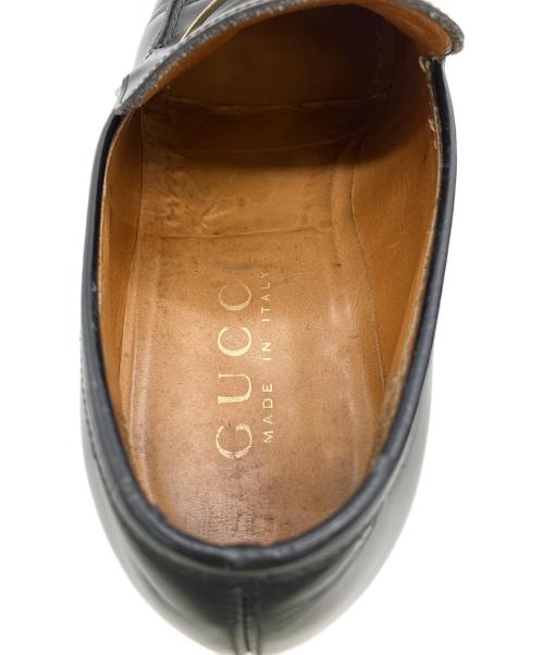 GUCCI（グッチ）GUCCI (グッチ) 110 1420　ローファー ブラック サイズ:26.5cmの古着・服飾アイテム