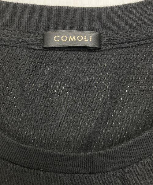 COMOLI（コモリ）COMOLI (コモリ) B01-05037　コットンメッシュ ノースリーブ ブラック サイズ:4の古着・服飾アイテム