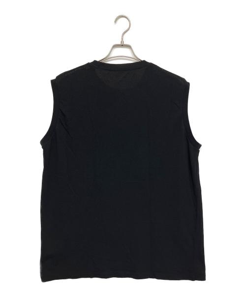 COMOLI（コモリ）COMOLI (コモリ) B01-05037　コットンメッシュ ノースリーブ ブラック サイズ:4の古着・服飾アイテム