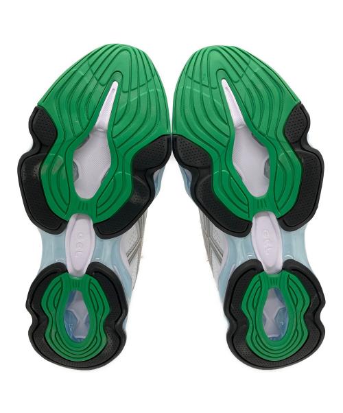 asics（アシックス）asics (アシックス) HIDDEN (ヒドゥン) Gel-Kinetic 2.0 1203B169 スニーカー グリーン×ホワイト サイズ:28cm 未使用品の古着・服飾アイテム