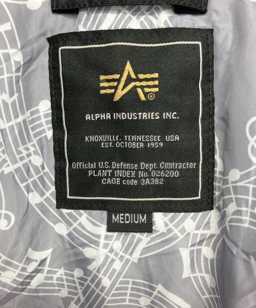 ALPHA（アルファ）ALPHA (アルファ) NUMBER (N)INE (ナンバーナイン) フライトジャケット ブラック サイズ:Mの古着・服飾アイテム