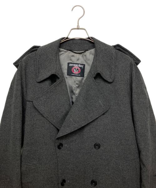 INVERTERE（インバーティア）INVERTERE (インバーティア) 128201　カシミヤ混コート グレー サイズ:38の古着・服飾アイテム