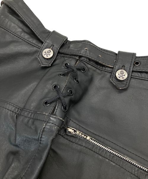 LA ROCKA!（ラロッカ）LA ROCKA! (ラロッカ) レザースカート ブラック サイズ:Lの古着・服飾アイテム