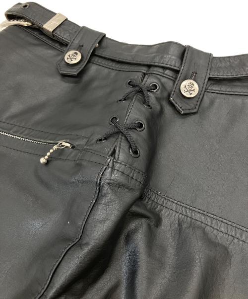 LA ROCKA!（ラロッカ）LA ROCKA! (ラロッカ) レザースカート ブラック サイズ:Lの古着・服飾アイテム