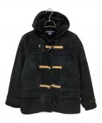 RALPH LAURENラルフローレン）の古着「スウェード ダッフルコート」｜ブラック