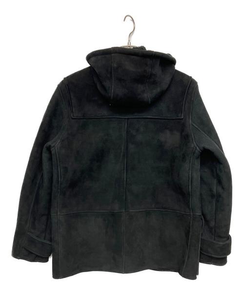 RALPH LAUREN（ラルフローレン）RALPH LAUREN (ラルフローレン) スウェード ダッフルコート ブラック サイズ:Mの古着・服飾アイテム