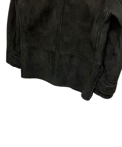 RALPH LAUREN（ラルフローレン）RALPH LAUREN (ラルフローレン) スウェード ダッフルコート ブラック サイズ:Mの古着・服飾アイテム