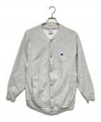Champion REVERSE WEAVEチャンピオン リバース ウィーブ）の古着「スナップカーディガン　90s 刺繍タグ」｜グレー