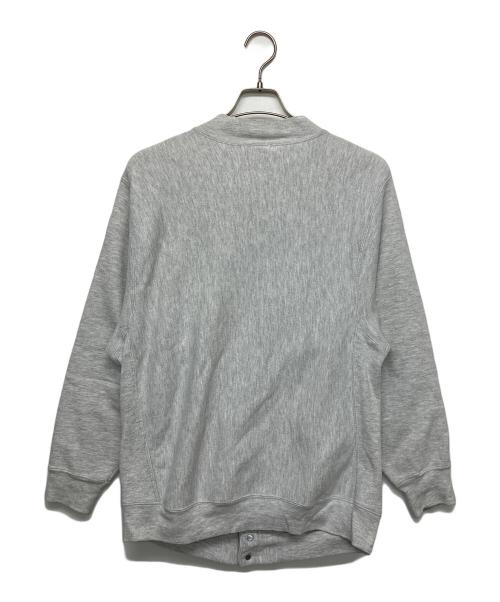 Champion REVERSE WEAVE（チャンピオン リバース ウィーブ）Champion REVERSE WEAVE (チャンピオン リバース ウィーブ) スナップカーディガン　90s 刺繍タグ グレー サイズ:Mの古着・服飾アイテム
