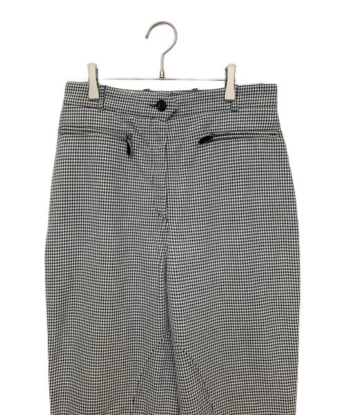 HERMES（エルメス）HERMES (エルメス) 千鳥格子　スラックス ブラック×ホワイト サイズ:40の古着・服飾アイテム
