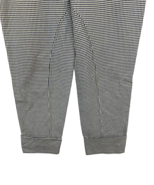 HERMES（エルメス）HERMES (エルメス) 千鳥格子　スラックス ブラック×ホワイト サイズ:40の古着・服飾アイテム