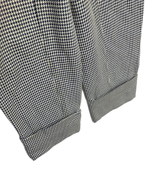 HERMES（エルメス）HERMES (エルメス) 千鳥格子　スラックス ブラック×ホワイト サイズ:40の古着・服飾アイテム