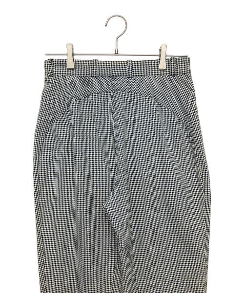 HERMES（エルメス）HERMES (エルメス) 千鳥格子　スラックス ブラック×ホワイト サイズ:40の古着・服飾アイテム