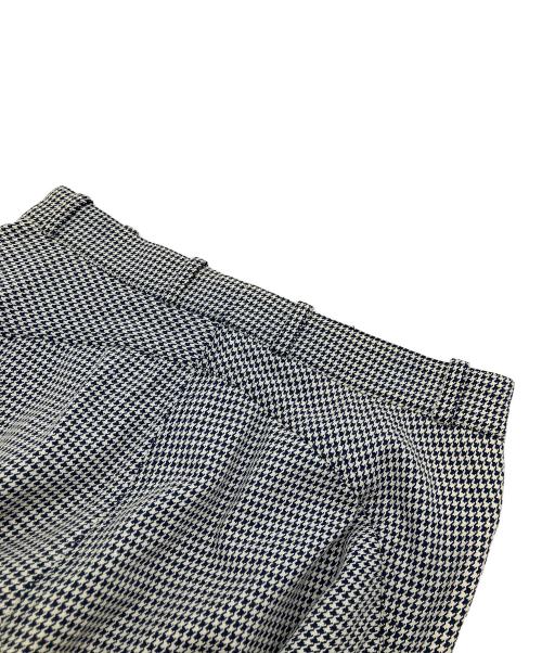 HERMES（エルメス）HERMES (エルメス) 千鳥格子　スラックス ブラック×ホワイト サイズ:40の古着・服飾アイテム