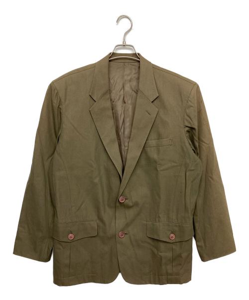 ISSEY MIYAKE（イッセイミヤケ）ISSEY MIYAKE (イッセイミヤケ) LG33237　80s 筆タグ　テーラードジャケット オリーブ サイズ:Mの古着・服飾アイテム
