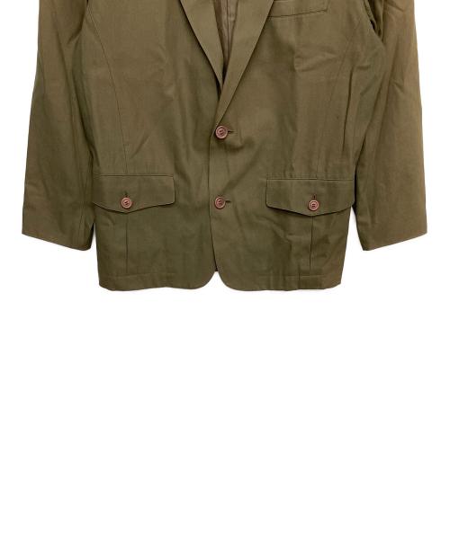 ISSEY MIYAKE（イッセイミヤケ）ISSEY MIYAKE (イッセイミヤケ) LG33237　80s 筆タグ　テーラードジャケット オリーブ サイズ:Mの古着・服飾アイテム